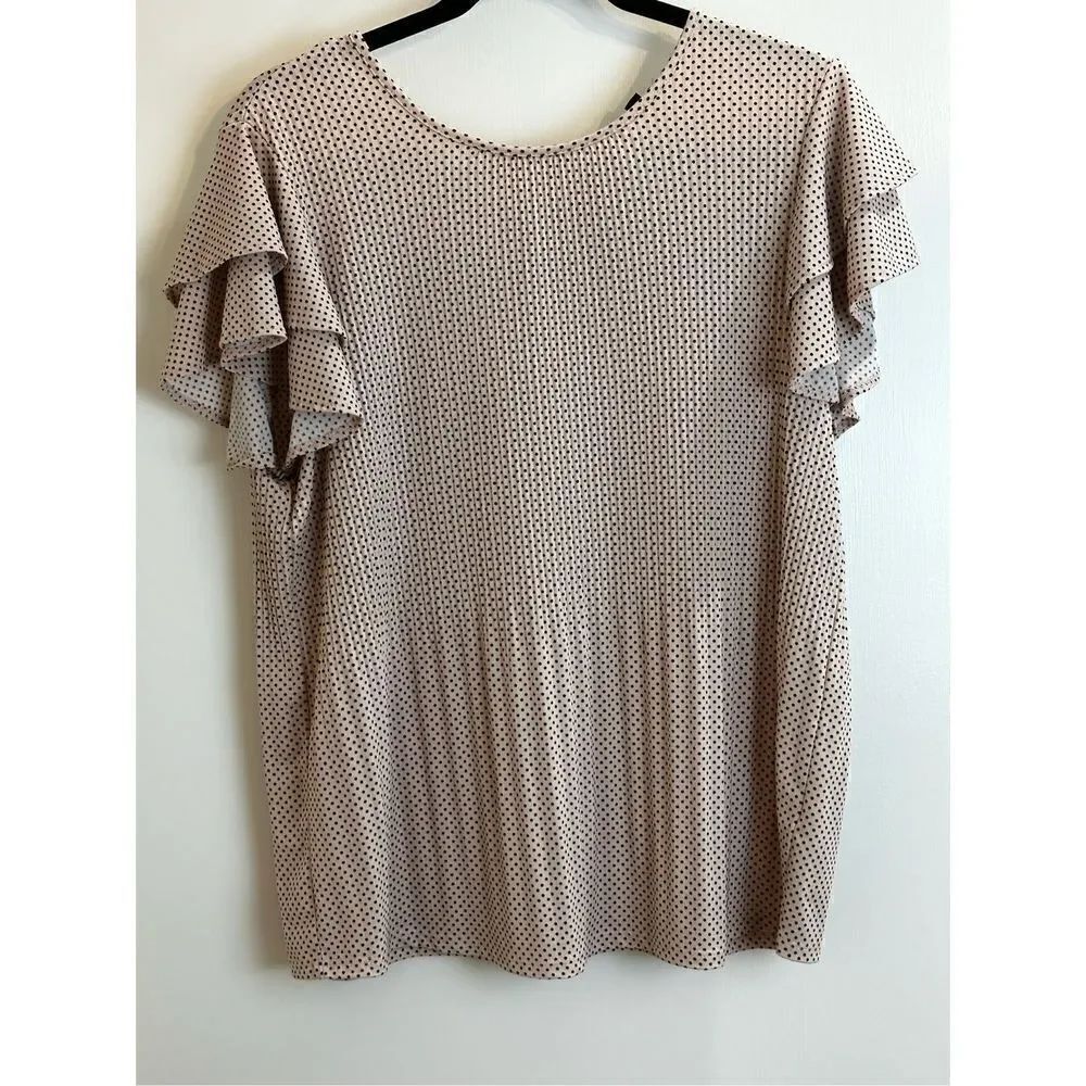Adrianne Papell pink and black top Size M